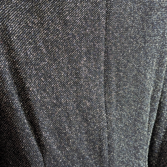 Vince Camuto Navy Blue Glitter Asymmetrical Drape Dress, Size 14 - Picture 11 of 11